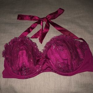 Fredricks Satin/Lace/Shimmer Bra Size Large